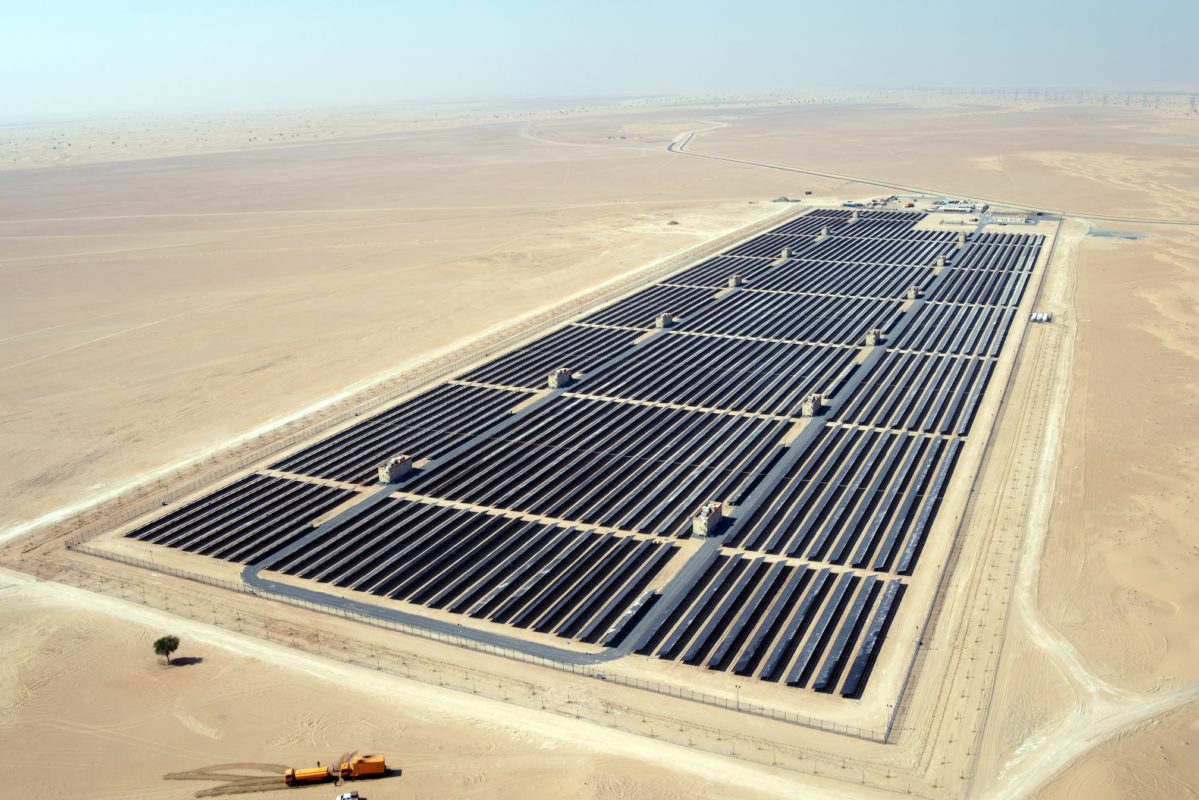 The 13MW first phase of the Mohammed bin Rashid Al Maktoum Solar Park. Source: First Solar.