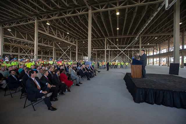 The 'Gigafactory' in New York state has some way to go before it lives up to its name. ©Gov. Andrew Cuomo.