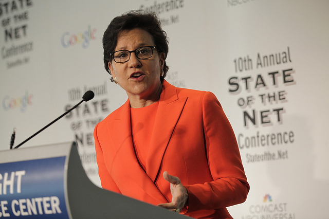 Secretary Pritzker at State of the Net in January 2014. Source: Flickr/US Department of Commerce