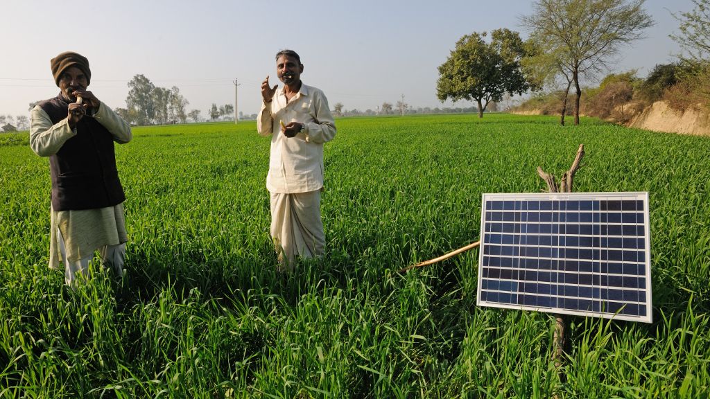 The idea of replacing some 30 million grid-attached or diesel pumps with solar pumps is gaining traction. Credit: PGCIL/ADB