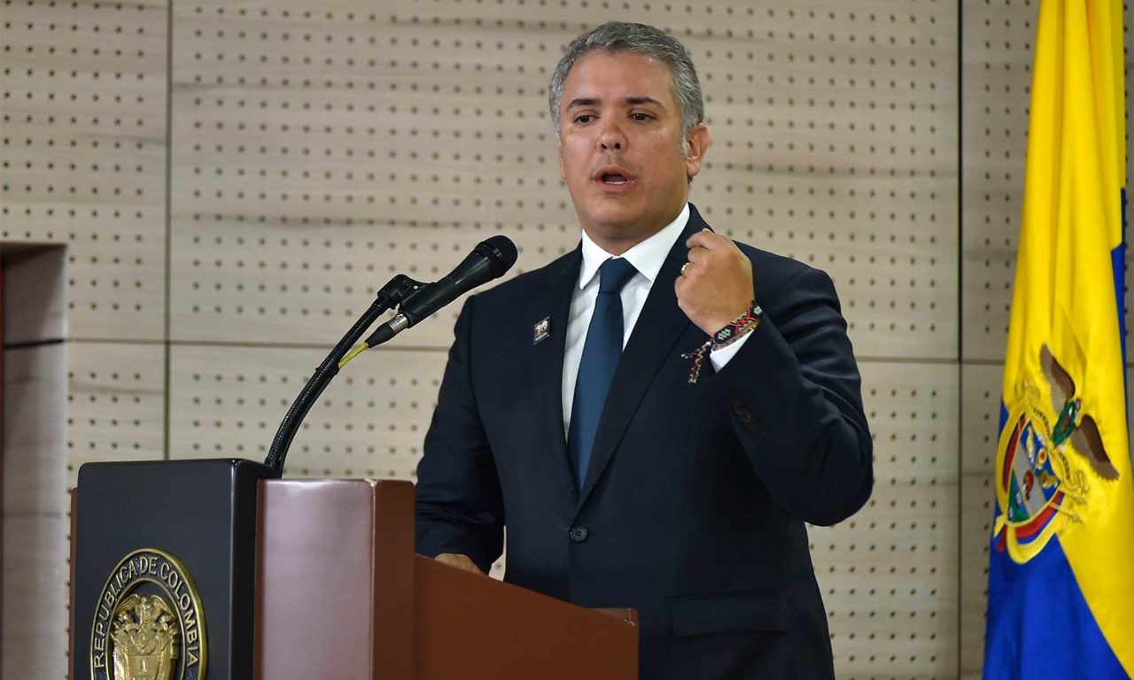 Colombia played an 'active role' coordinating talks on renewable targets between Chile, Peru and other Latin American states, Duque said in New York (Image credit: Colombian government)