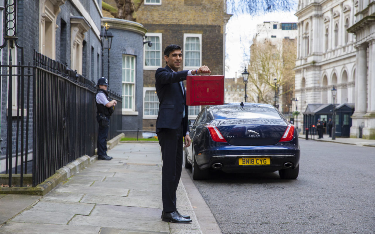 New UK chancellor Rishi Sunak presenting the Budget in London on Wednesday 11 January. Image: HM Treasury.