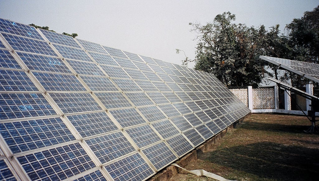 The 44MW PV project is comprised of 192,431 solar panels spread across 105 hectares of land . It officially commenced operations on 29 March 2019. Image: Hiroo Yamagata / Flickr 