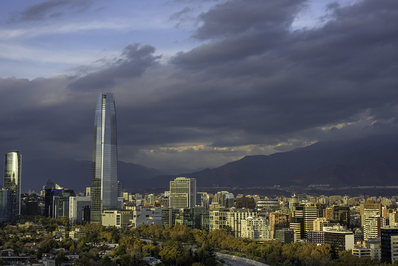 Headquartered in Santiago de Chile (pictured), AES Gener said it currently has over US$341m of cash in hand to deal with COVID-19 uncertainty. Image credit: Jimmy Baikovicius / Flickr