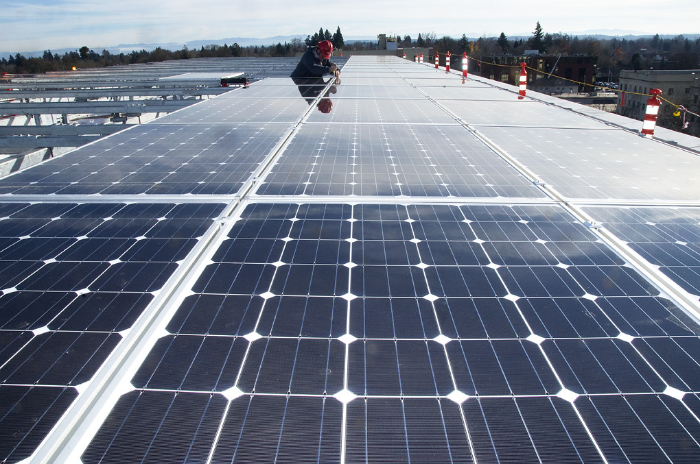 The supported PV portfolio is comprised of 57 projects in eight separate states — with the installations representing a combined generation capacity of 1.2GW. Image: Oregon Department of Transportation / Flickr 