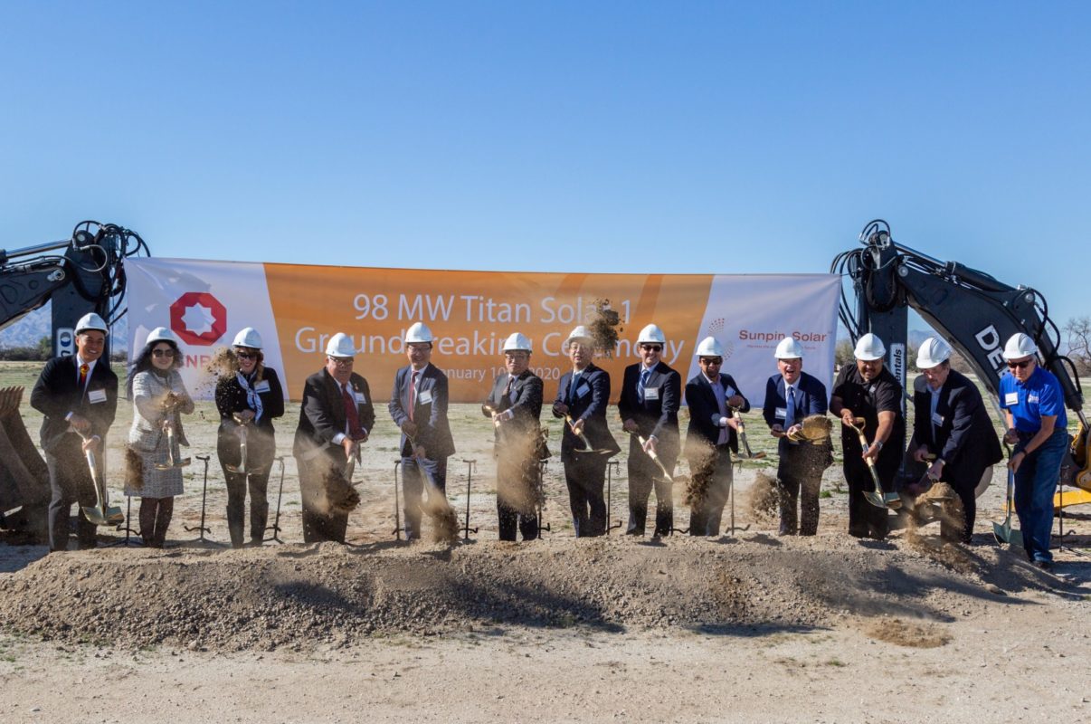 This stands as Sunpin Solar’s second large utility-scale solar project in California, following the completion of the 96.75MW ColGreen North Shore installation in Riverside County, California in 2018. Image: Sunpin Solar