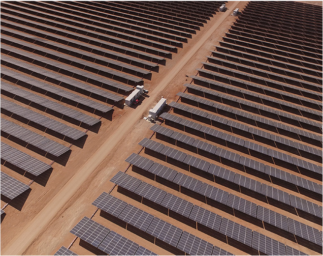Covering 280 hectares of land, the EL Romero solar plant is reportedly the largest PV project of its kind in Latin America. Image: ABB
