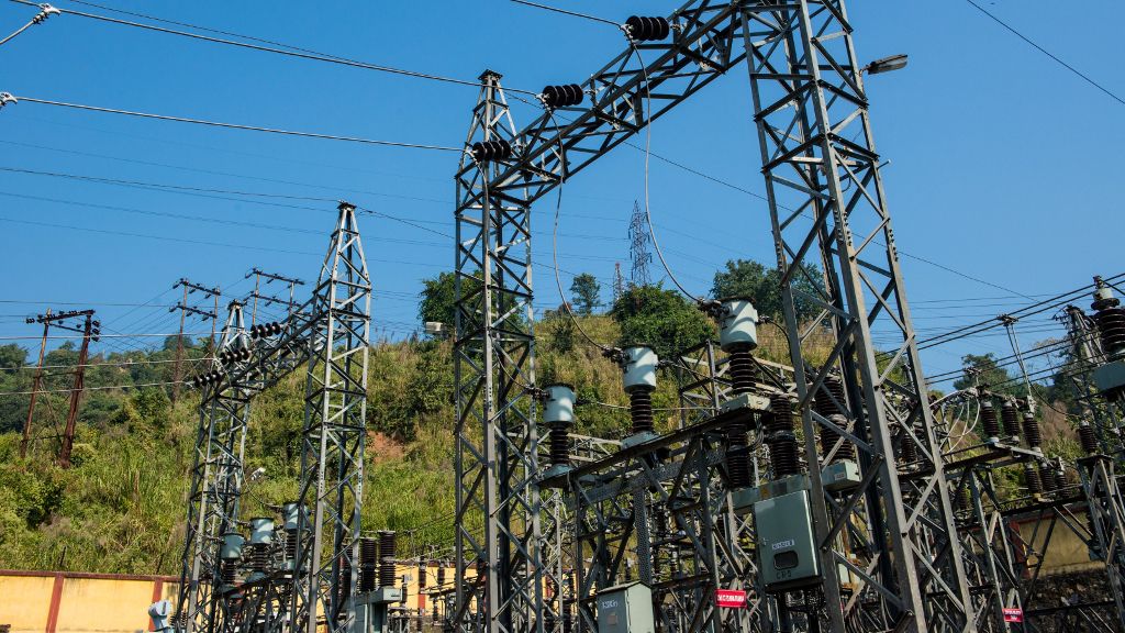 Now ADB with AIIB backing is funding 400kV transmission components in Tamil Nadu to connect at Pugalur. Credit: ADB, AIIB