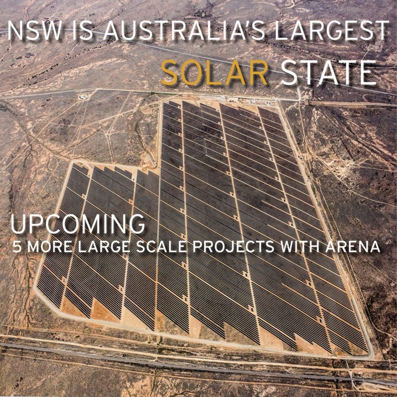 The first commitment will be a 13-year PPA signing for the 42.6MW solar farm at Manildra in regional New South Wales. Credit: ARENA