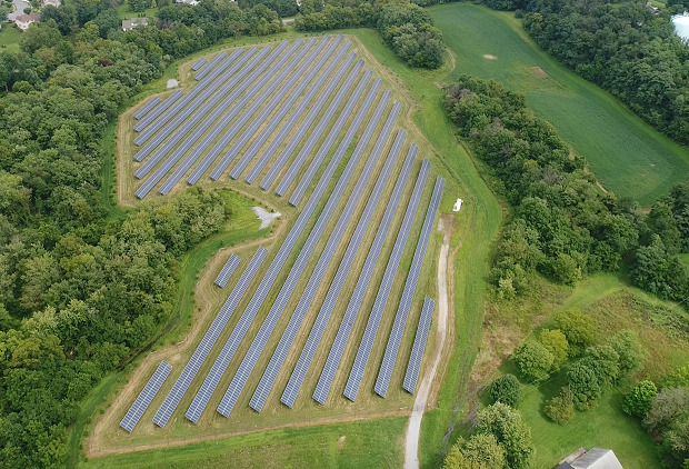 Community Energy's Elizabethtown array, which it developed for Elizabeth Town College in Pennsylvania. Image: Community Energy.