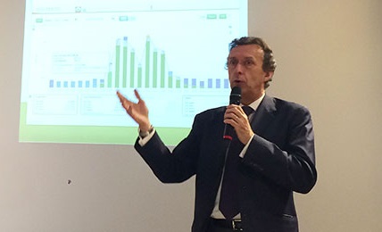 Antoine Cahuzac at the launch of the new self-consumption offering. Source: EDF ENR.