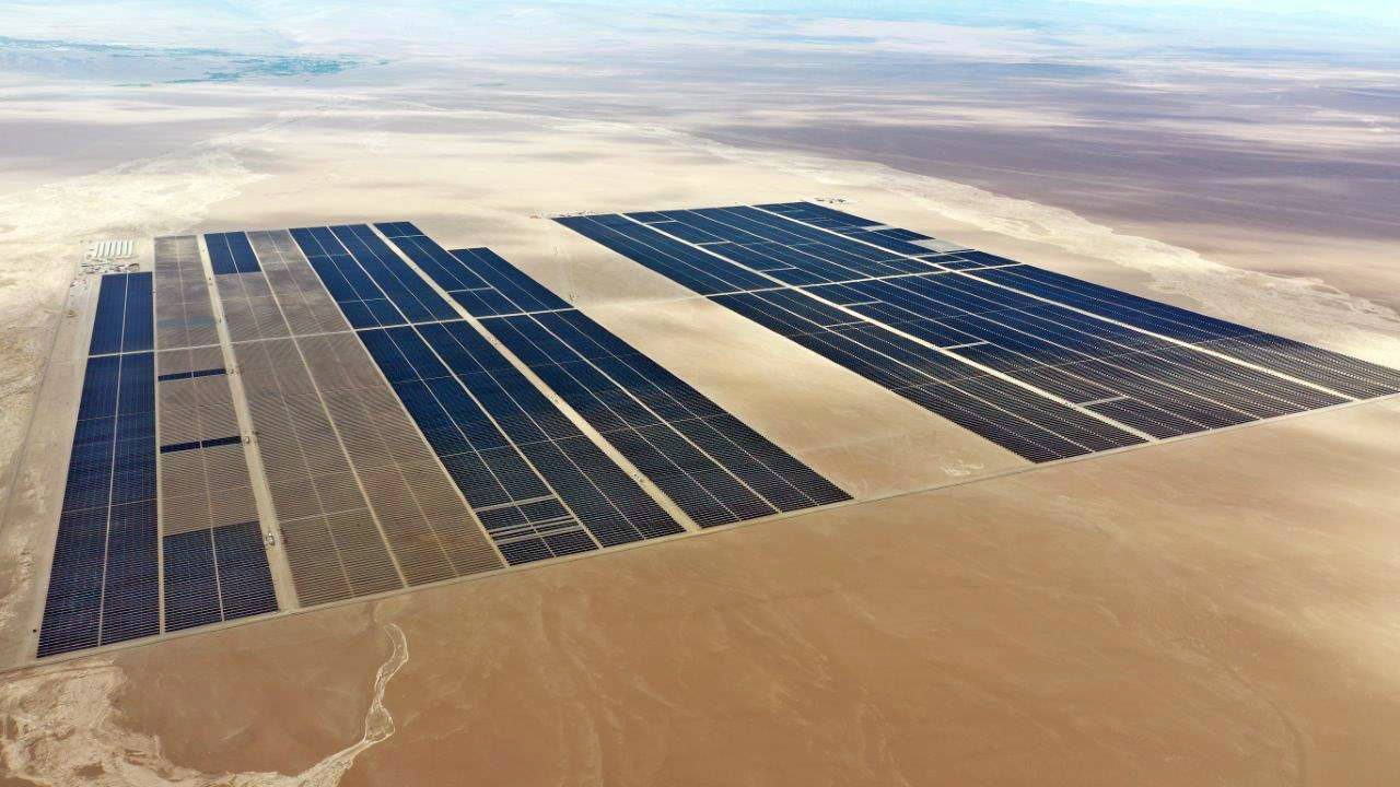 Mytilineos was the engineering, procurement and construction contractor for the 170MW Atacama Solar project (pictured) in Chile. Image: Mytilineos. 