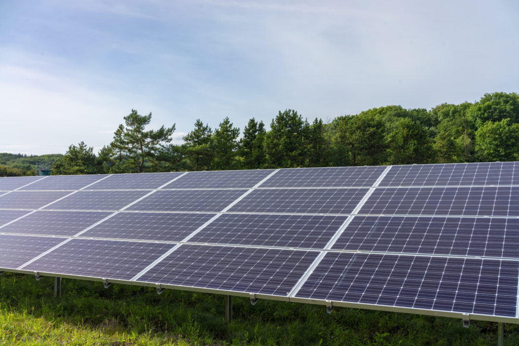 Ballygarvey Road solar farm, developed by Elgin Energy, is operational in Northern Ireland. Image: Elgin Energy.