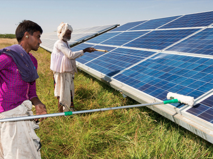 Indian PV is already cheaper than coal thanks to a mix of high irradiation, market scale and competition, Wood Mackenzie said (Credit: Bridge to India) 