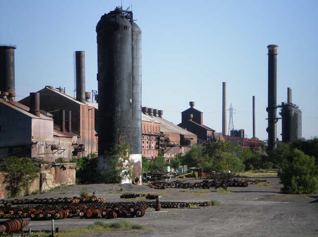 EVRAZ’s Rocky Mountain steel mill in Pueblo was owned and run by the Colorado Fuel and Iron Company, better known as CF&I, for more than 100 years. It was acquired by Evraz in 2007. Source: Wikimedia Commons.