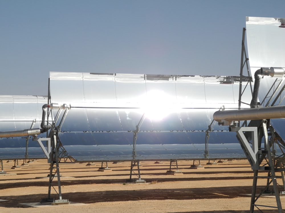 Renewable energy from North Africa, including CSP from Morocco (pictured), would be part of the Supergrid's design.