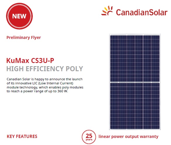The (LIC) module technology is intended to reduce NMOT (NMOT: 43 ± 2 °C) and lower hotspot risks, resulting in better energy yield and reliability. Image: Canadian Solar