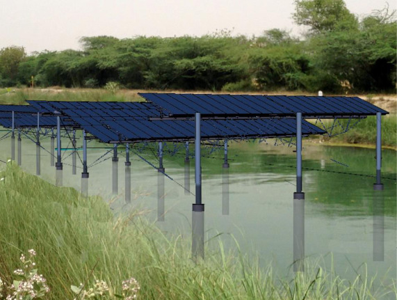 Punjab has costly land acquisitons so canal top solar is particularly suitable for this state. Credit: PEDA