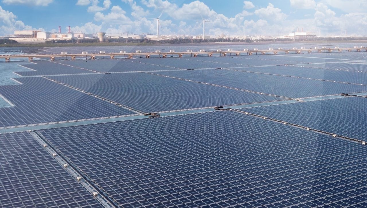 The 181MWp project is the largest facility of its kind and took more than 16 months to construct. Image: Chenya Energy.