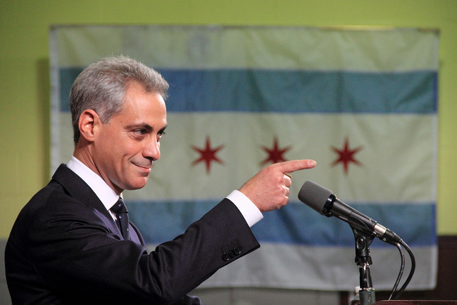 Chicago Mayor Rahm Emanuel. Source: Flickr/Daniel X. O'Neil