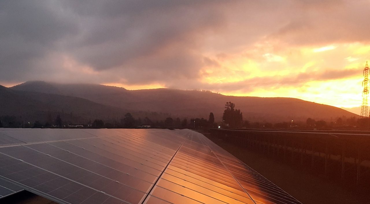 An existing solar array in Dona Carmen, Chile. Image: Solarcentury.