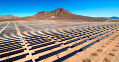 EDF shares ownership of the Boléro solar plant located in the Atacama Desert in Northern Chile with Japanese partner Marubeni. Credit: EDF