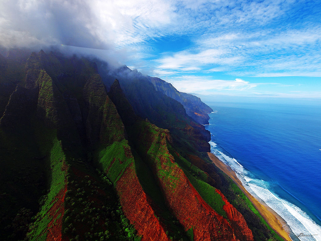 The coast of Kaua'i. Battery storage is described as an essential component of Hawaii's 10% renewable energy ambitions. Image: Flikcr user Paul Bica.