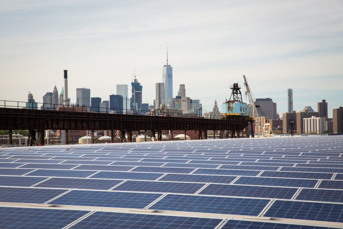 Brooklyn Navy Yard - site of 3,152 panel array, and one of the largest solar installations in NYC