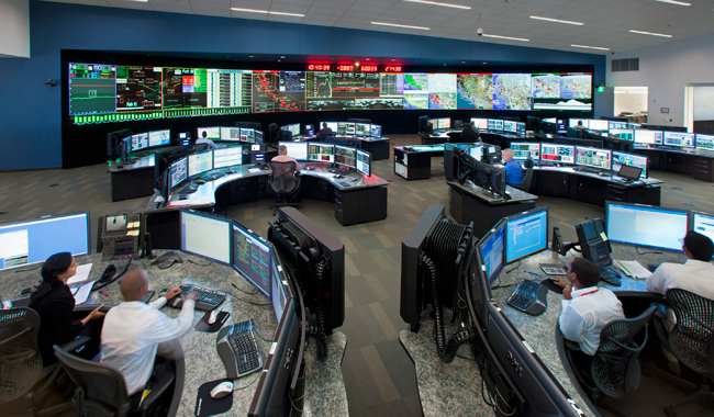 A CAISO control centre in Folsom. Image: CAISO Facebook page. 