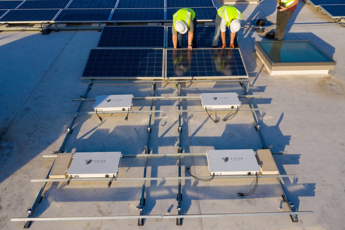 Areas to be tested at CSUDH campus will include how quickly SolarLEAF shifts energy and shuts down and the seamlessness of its remote controls. Image credit: Yotta Energy