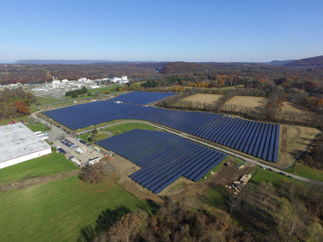 The project now the largest net-metered solar installation in New Jersey and the second largest on the East Coast of the US. Image: DSM North America