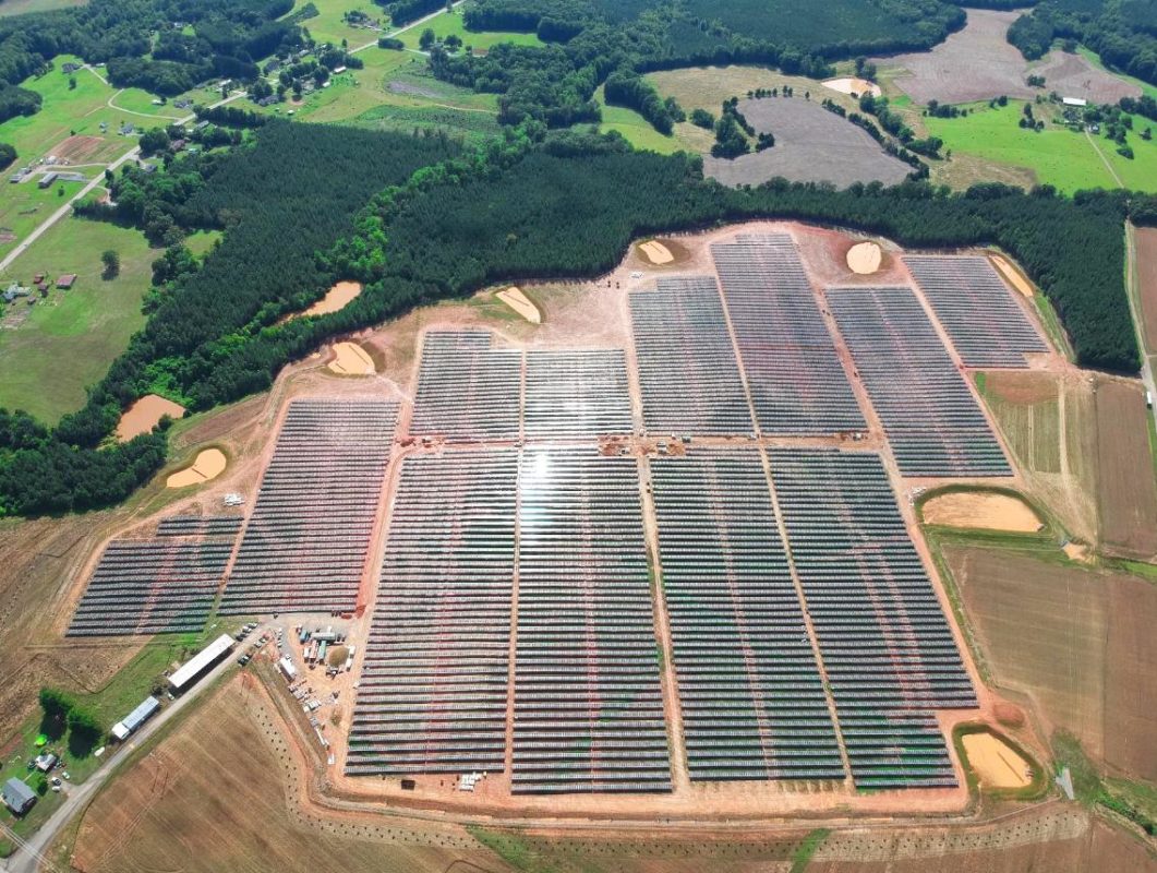 The completed 14MW array in Danville, Virginia. Image: CS Energy. 