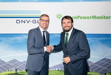 Ditlev Engel, CEO DNV GL - Energy (left) and Juan Carlos Arévalo, CEO of GreenPowerMonitor (right). Credit: DNV GL