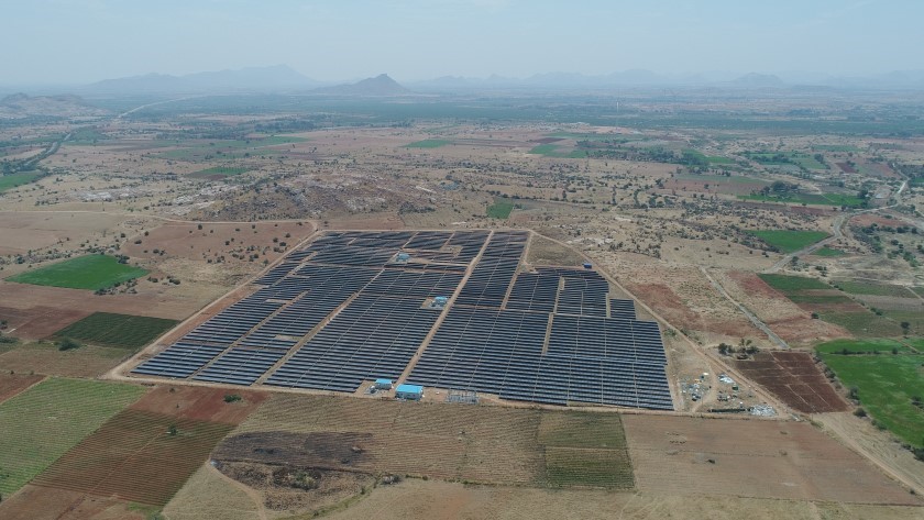 Downing's utility-scale solar farm in Kambadur. Image: Downing.