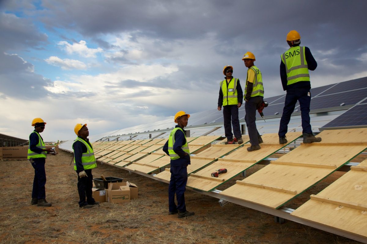 The Droogfontein solar project in South Africa. Image: Luke Younge.