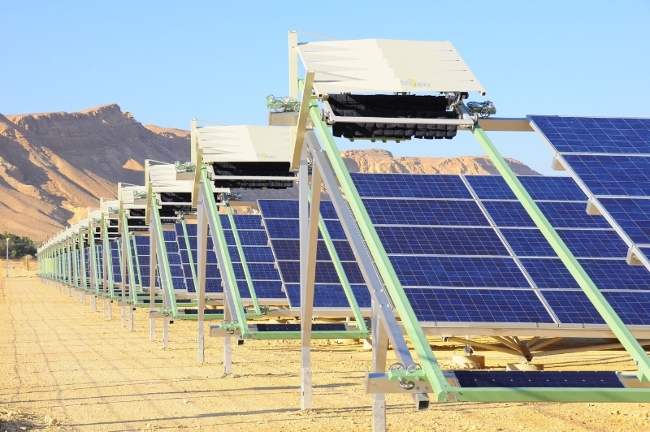 Ecoppia’s solution will be deployed in 168MW of a 190MW section of the solar park. Image: Ecoppia
