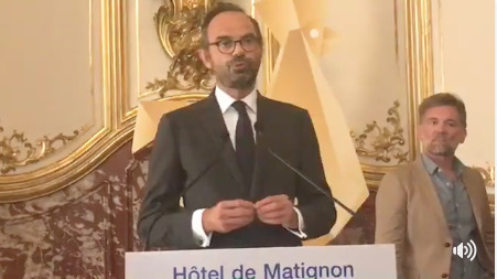 The prime minister presents the Great Investment Plan. Credit: Edouarde Philippe - Facebook
