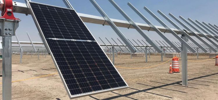 The 550,000-module, 220MW Magdalena II bifacial solar plant features advanced single-axis trackers arranged in a 2x42 configuration (Image credit: Enel Green Power)