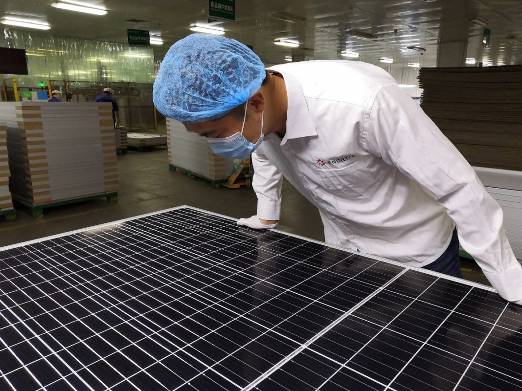 Testing and factory inspections are key measures in controlling the uncertainties and variabilities in bifacial PV technology. Image: Enertis