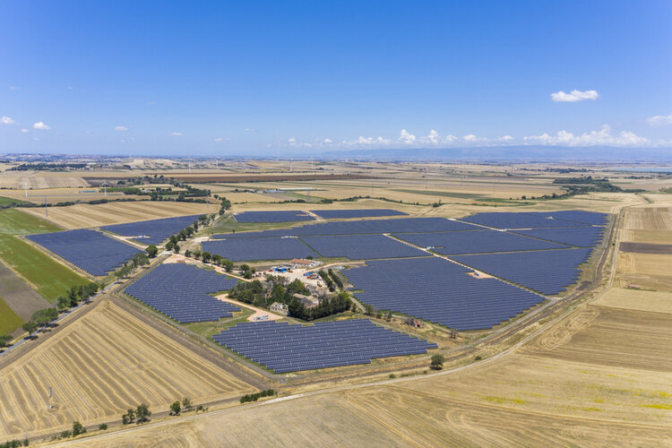 Italy continued to hold the top spot, with 31.7% of PPA offers in Europe. It's solar sector has continued to grow through 2020, including the completion of the nation's largest solar site to date. Image: European Energy. 