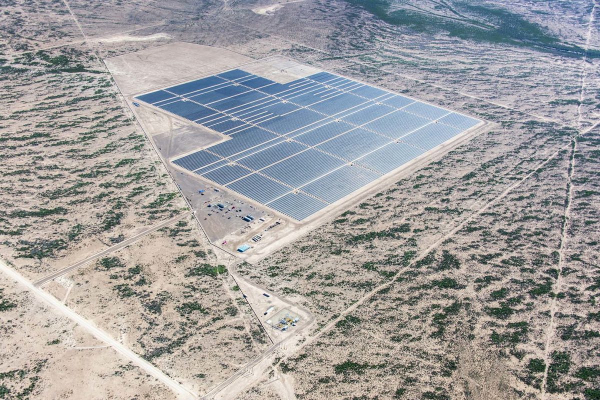 First Solar's Barilla project in Texas. Source: First Solar.