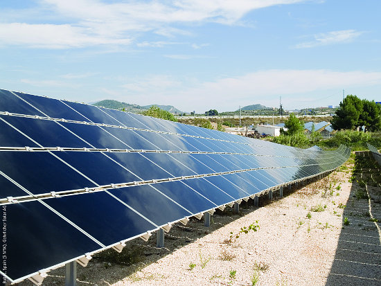 The Cuyama Solar Project in Santa Barbara County is expected to be completed by the end of the year.  Credit: First Solar