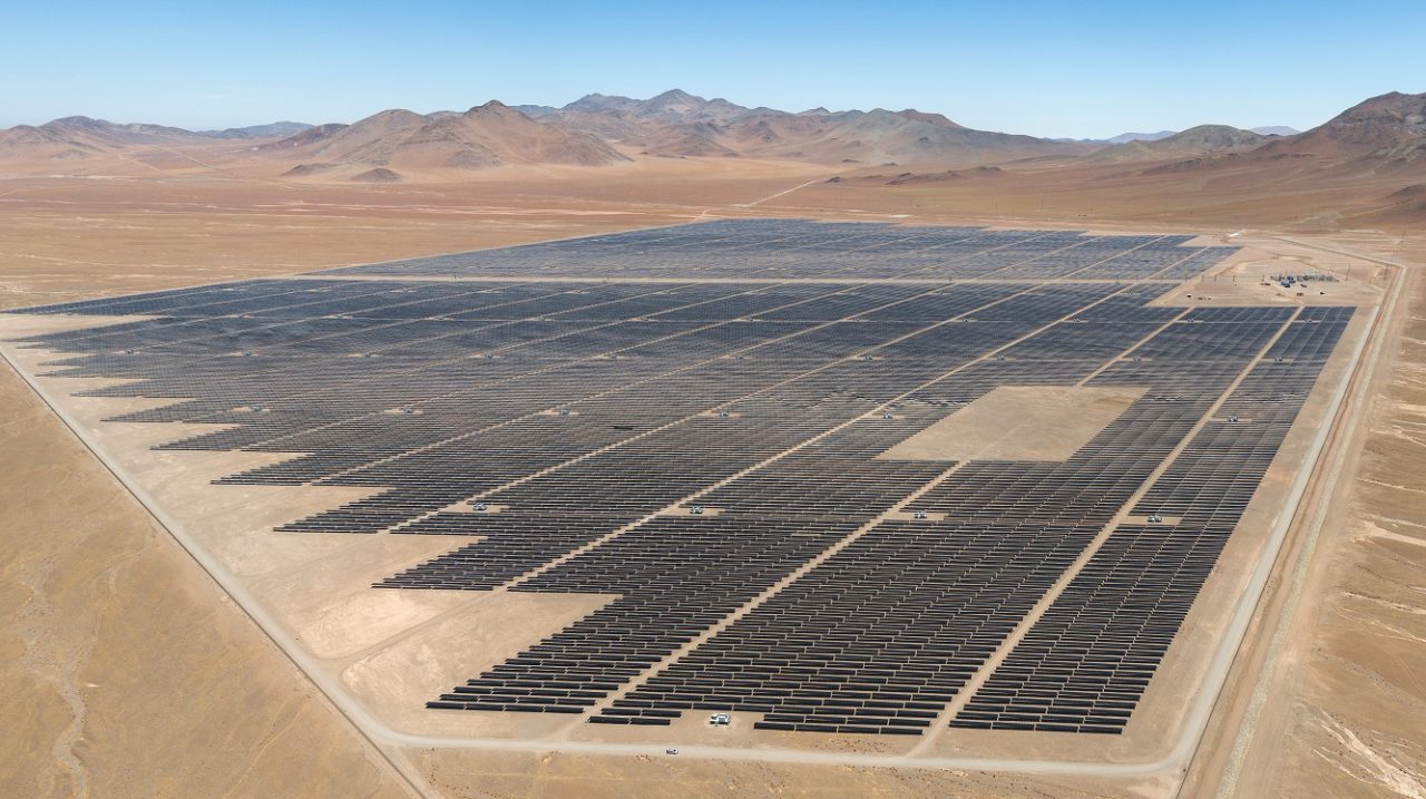 The 141MW Luz del Norte facility is helping to maintain grid reliability and stability in Chile. Image: First Solar. 