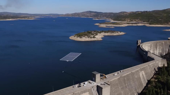 EDP has added floating solar to dam installations and will explore wind-solar hybrids (Credit: EDP)