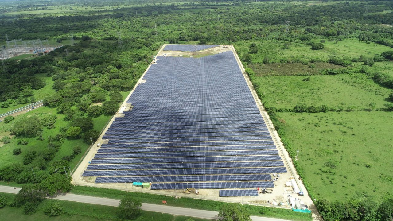 A 9.9MW solar PV plant developed in Colombia by Celsia. Image: Celsia. 