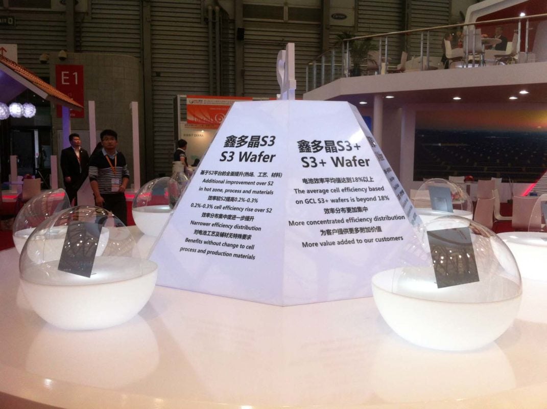 According to GCL-Poly its annual wafer production capacity at the end of the first quarter of 2017 had been ramped to 20GW. The company had expanded capacity to 18.5GW as at the end of 2016.