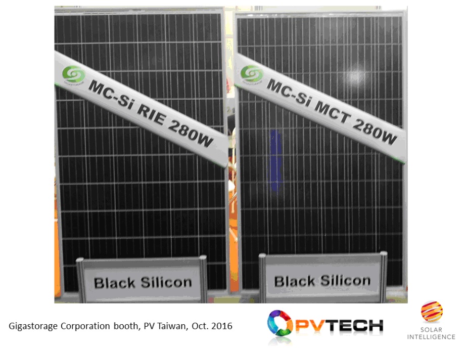 Taking ownership of the diamond wire sawing at the wafer stage and changing the texturization at the front-end of the cell lines is critical to moving p-type wafering to diamond wires in 2017, as shown by Gigastorage with dry-etch (left module) and metal assisted chemical etch (right module).