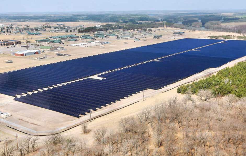 The MaxSpan systems were chosen due to their ability to withstand the harsh and snow-covered areas in Massachusetts, Connecticut, New York and Minnesota. Image: GameChange Solar