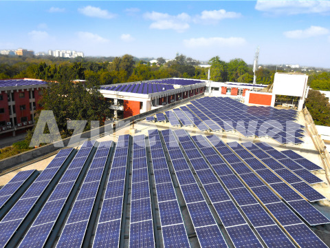 Azure Power's Gujarat rooftop project. Credit: Azure Power