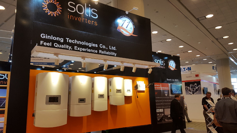 At Intersolar North America Ginlong has been showcasing its commercial and utility-scale inverter that features a 4 MPPT design and high-frequency switching technology.